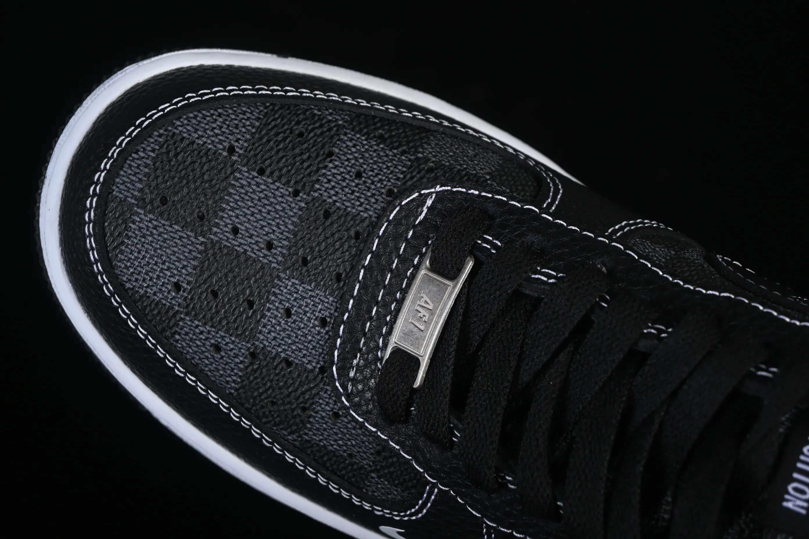All categories Nk Air Force 1 Air Force series Nk Air Force 1 Low Air Force low-top Nike Air Force 1'07 Low LV joint checkered black pebbles Air Force 1 low-top casual sneakers CZ3986-001